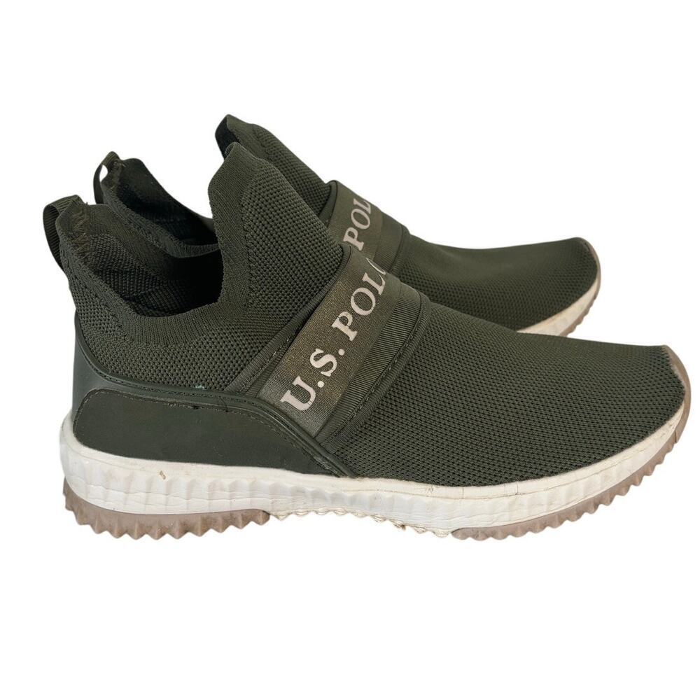 U.S Polo Assn Slip-on Olive Green Sneakers